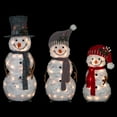 thumbnail image 3 of Northlight Lighted Snowman Family Outdoor Christmas Decoration - 39.5" - Warm White - Set of 3, 3 of 5