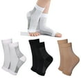 thumbnail image 1 of 3 pares de calcetines de compresión para aliviar el dolor, calcetines de compresión para fitness, calcetines elásticos para ciclismo, tobillera para fascitis plantar, manga para aliviar el, 1 of 8