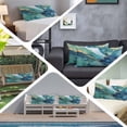thumbnail image 6 of Ombre Turquoise Marble Body Pillow Covers 20"x60", Modern Minimalist Art Gradient Soft Brushed Microfiber Breathable Throw Pillow Covers, Pillowcase with Zipper for Couch Sofa Bedroom Living Room, 6 of 9