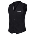thumbnail image 4 of Traje de hombre Casual de negocios Traje de 3 piezas Blazer Pantalones Chaleco 9 colores Z, 4 of 4