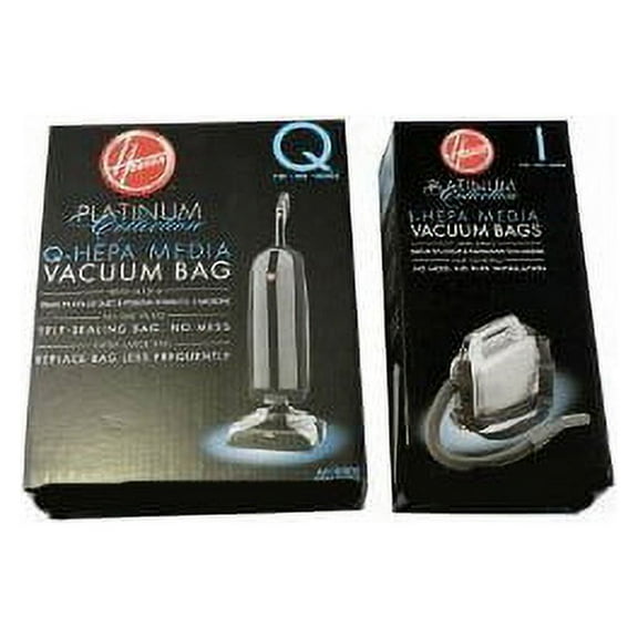 16 Compatible with Hoover PLATINUM HEPA COMBO, 8 Q BAGS AND 8 I BAGS