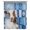 Brown White, variant on Funny Panda Sheer Curtains 45 Inches Long, Cute Art Modern Lovely Animals on Showering Blue Light Filering Curtains, Breathable Simi Curtain Privacy Drapes for Kitchen Bathroom Small Window Treatment