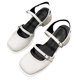 thumbnail image 1 of Sandalias de verano elegantes retro de punta cerrada en color beige para mujer, estilo casual, antideslizantes, talla 38, 1 of 8