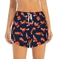 thumbnail image 2 of Gaeub Foxes In Different Poses Print Women's Athletic Shorts,High Waisted Running Shorts,Pocket Sporty Short,Gym Elastic Workout Shorts-XX-Large, 2 of 7