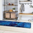 thumbnail image 4 of Dreamtimes Blue Marble Gold Hallway Runner Rug 2'x6' Kitchen Rug with Rubber Backing Abstract Texture Non Slip Entryway Rug Runner Washable Soft Area Rug for Hallway Bedroom Kitchen Decor, 4 of 6