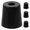 Black, variant on MIANGASTORE 4pcs Replacement Stop Cone Bumper Damping Pad Round Trailer Ramp Door Bumper