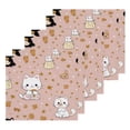 thumbnail image 3 of BZSMCE Towel Cotton Face Towel Soft Hand Towels Fashion Pink Kitty Critter Pattern, 3 of 9