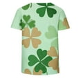 thumbnail image 5 of Haivin Women's T-shirt, Fashion Loose Fit Casual with St. Patrick's Day Print, Round Neck Short Sleeve Cotton Top for Holiday Festival Party and Daily Wear, 5 of 7