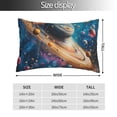 thumbnail image 2 of Pofeuu Colorful Planet Universe Print Polyester Microfiber Plush Pillowcases, Super Soft and Cozy Pillow Case Covers with Envelop Closure（Pillow core not included）-16"x24", 2 of 6
