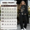 thumbnail image 6 of Garronmavis Women Sweat Suits 2 Piece Set Leopard Sweatshirt Matching Lounge Sets for Women Sweatsuits Fashion Outfits Wide Leg Sweatpants Tracksuit Coffee, Size XS, 6 of 6