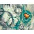 thumbnail image 2 of PI Studio 18x15 White Modern Wood Framed Museum Art Print Titled - Auspicious Teal, 2 of 4