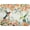 Watercolor Floral, variant on Chinoiserie Flowers Dish Drying Mat for Kitchen Counter, 18x24 Inch Vintage Blue Floral Birds Ultra Absorbent Reversible Dish Drainer Mats Plate Holder