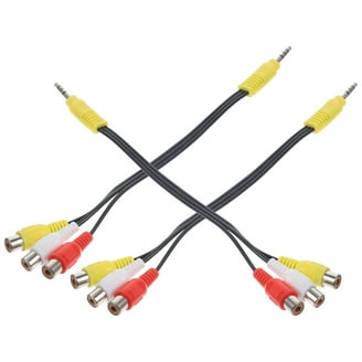CyberTech® AV 3.5mm to 3-RCA 5ft Composite Cable, Audio/Video