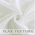 thumbnail image 3 of EcoNesxp 2 Panel Eyelet Off White Linen Tulle Curtain Panel with Grommets Country Style Curtain Trim Inch 54x95 Inch, 3 of 5
