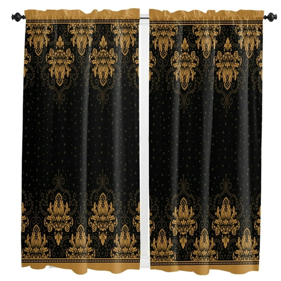 Retro Geometric Tart Small Curtain Rod Pocket Short Curtains Half Drapes Partition Cabinet Door Window Curtains Home Decor