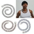 thumbnail image 4 of YIEMEEN Luxurious Cuban Chain Necklace Accessory Hip Hop Culture Accessory, 4 of 15