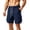 Navy, variant on ZRGHAOYLQ Men's Cargo Shorts Drawstring Elastic Waist Shorts Stretch Athletic Casual Summer Work Shorts for Men with Multi Pockets