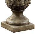 thumbnail image 5 of LuxenHome Weathered Brown MgO Artichoke Finial Statue, 5 of 6