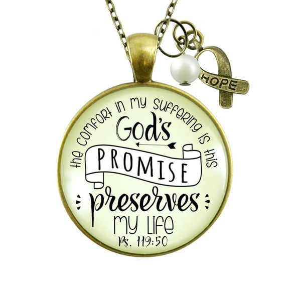 Comfort in Suffering Necklace Gutsy Goodness Female Adult Bronze Metal Jewelry