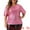 Dark Pink, variant on DARING DIVA Women's Plus Metallic Round Neck Blouse 3X Champagne