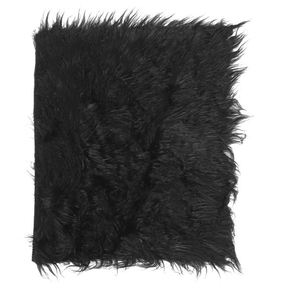 Manta de la fotografía del bebé Foto de bebé Props Fotografía recién nacido DIY Alfombra fotográfica suave edredón de piel (Negro)