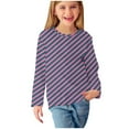 thumbnail image 5 of Nskgu Girl's Casual Big Kids Long Sleeve Striped Shirts Casual Tees Crewneck Pullover Sweatshirts for Teens Girls, 5 of 5