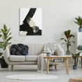 thumbnail image 2 of Stupell Industries Bold Black Shapes Curved Stripe Abstract Painting Graphic Art Gallery Wrapped Canvas Print Wall Art, Design by Brandon Wong, 2 of 7