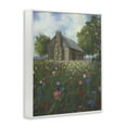 thumbnail image 4 of Stupell Industries Log Cabin Meadow Landscape Painting White Framed Art Print Wall Art, 24 x 30, 4 of 10