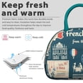 thumbnail image 3 of Lunch Bag Women Lunch Bag with Front Pocket Portable Large Cooler Tote for Student/Mother Group with Side Pockets for Work Office Picnic Tower new, 3 of 7