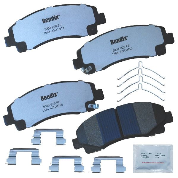 Disc Brake Pad Set-Fleet Metlok Semi-Metallic SDR Disc Brake Pad Front Bendix 