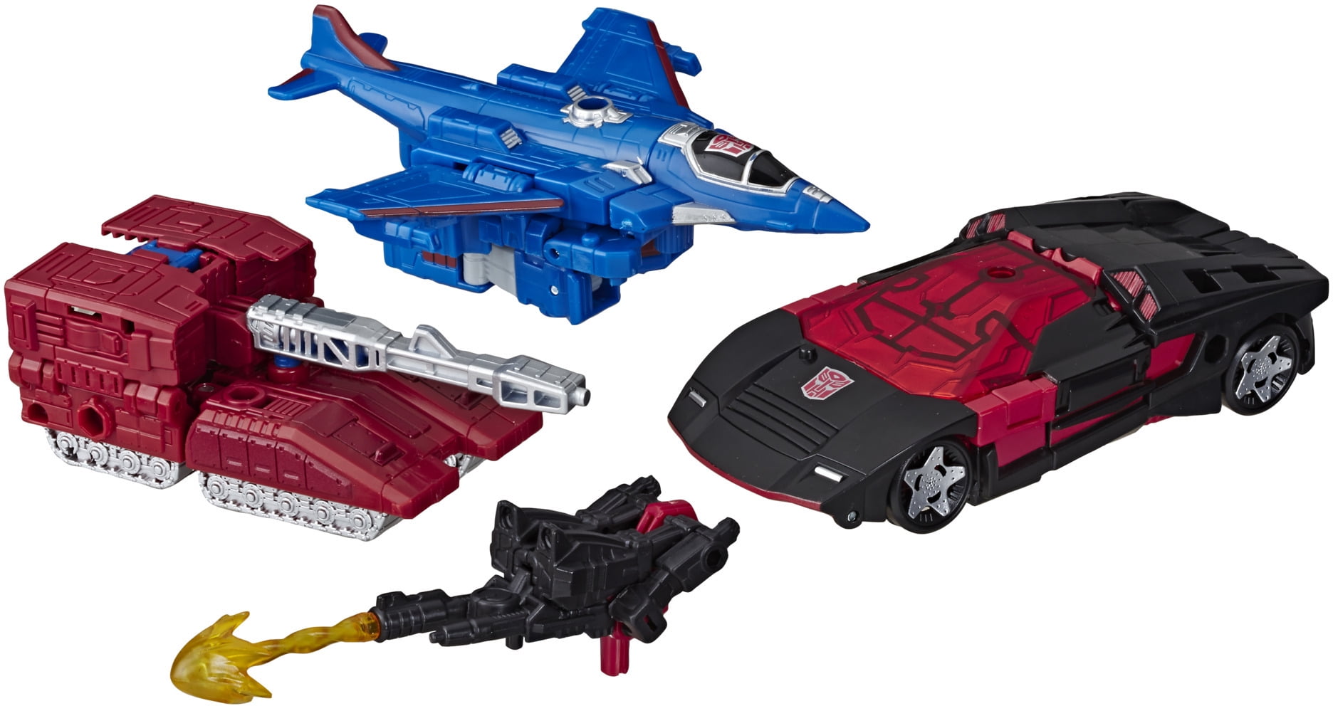 Transformers Toys Generations War for Cybertron Deluxe WFC-S26 Autobot Alphastrike Counterforce 3-Pack - Final Strike Figure Series: Part 1