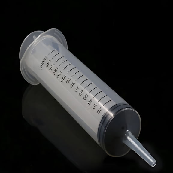 QARUN Pet Feeder Plastic Liquid Clear Tube Injection Syringe, Reusable Medicine Syringes For Cat Dog Bird Rat Rabbit Pet Supplies 100ml/150ml