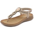 thumbnail image 1 of Chanclas Sandalias Planas Bohemio Cómodo Soporte para El Diamantes Imitación Mujer, 1 of 9