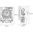 thumbnail image 2 of Reloj analógico retro diario con temporizador y interruptor de tiempo mecánico, 2 of 5