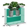 thumbnail image 5 of Wallowa Rectangular Planter Box for Outdoor or Indoor Plants 30"x 10"x24"H inches Aqua Blue, 5 of 6