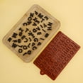 thumbnail image 6 of 26 Letter Alphabet Chocolate Molds Silicone | 51 Cavity Non-Stick Flexible Baking Mold for Candy, Ice & Jelly | 6.81x4.29 Inches | Student, School & Party Treats, 6 of 7