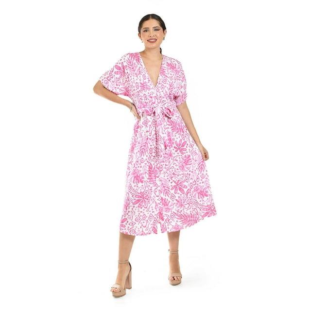Vestido manga corta Roman Fashion /Juvenil 0258 (Rosa) rosa M