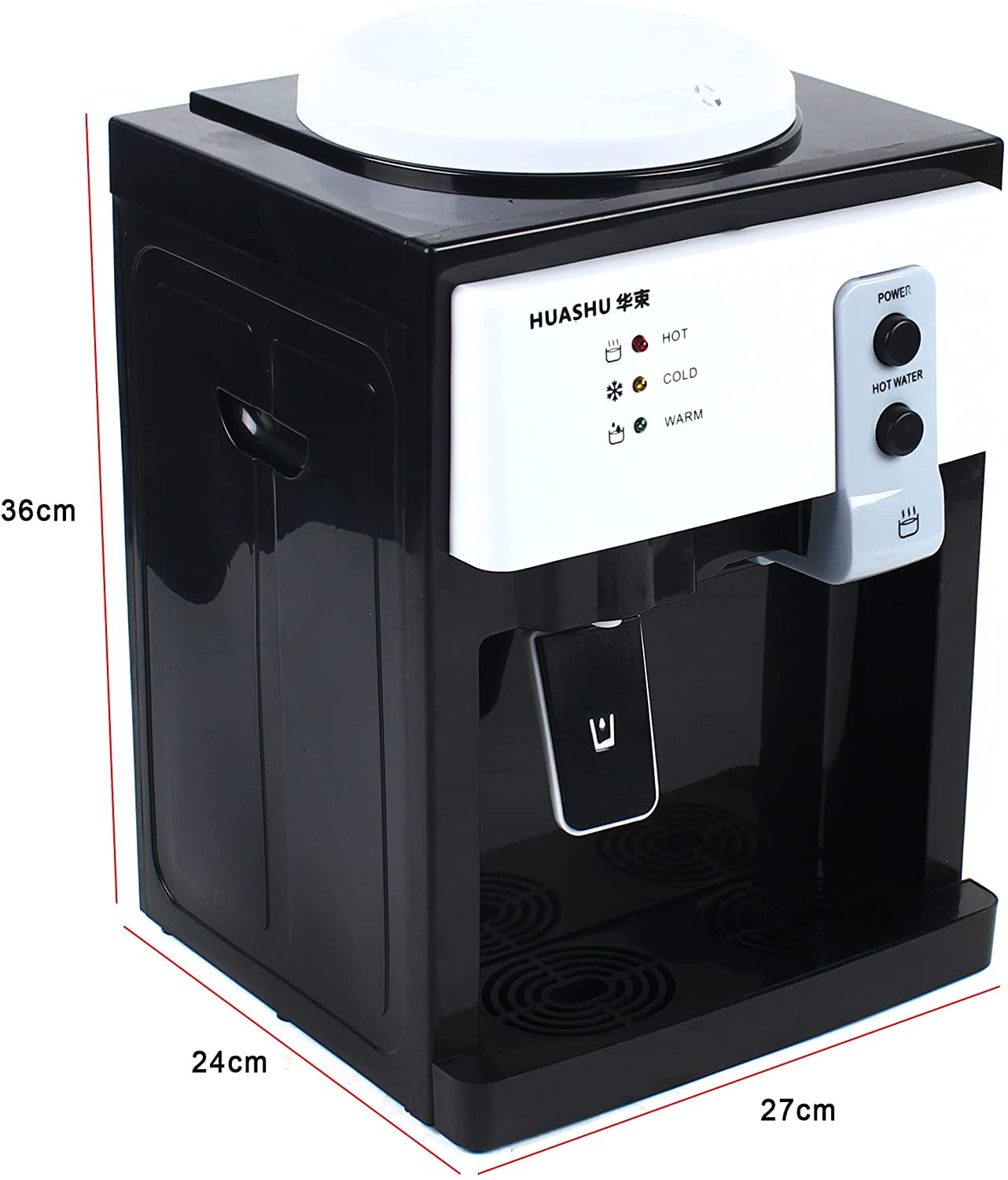 MONIPA Electric Water Cooler Can Put Countertop Hot and Cold Water Cooler Dispenser for Office Home