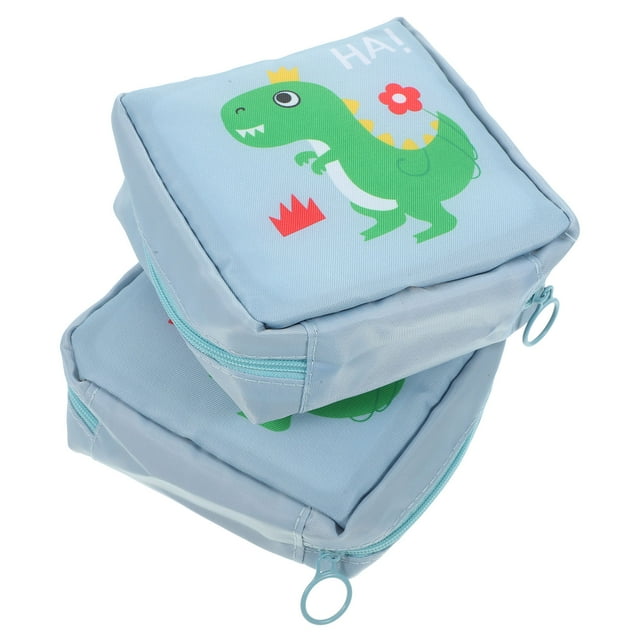 2 bolsas para compresas sanitarias, para mujeres y niñas, portátiles y pequeñas para tampones.