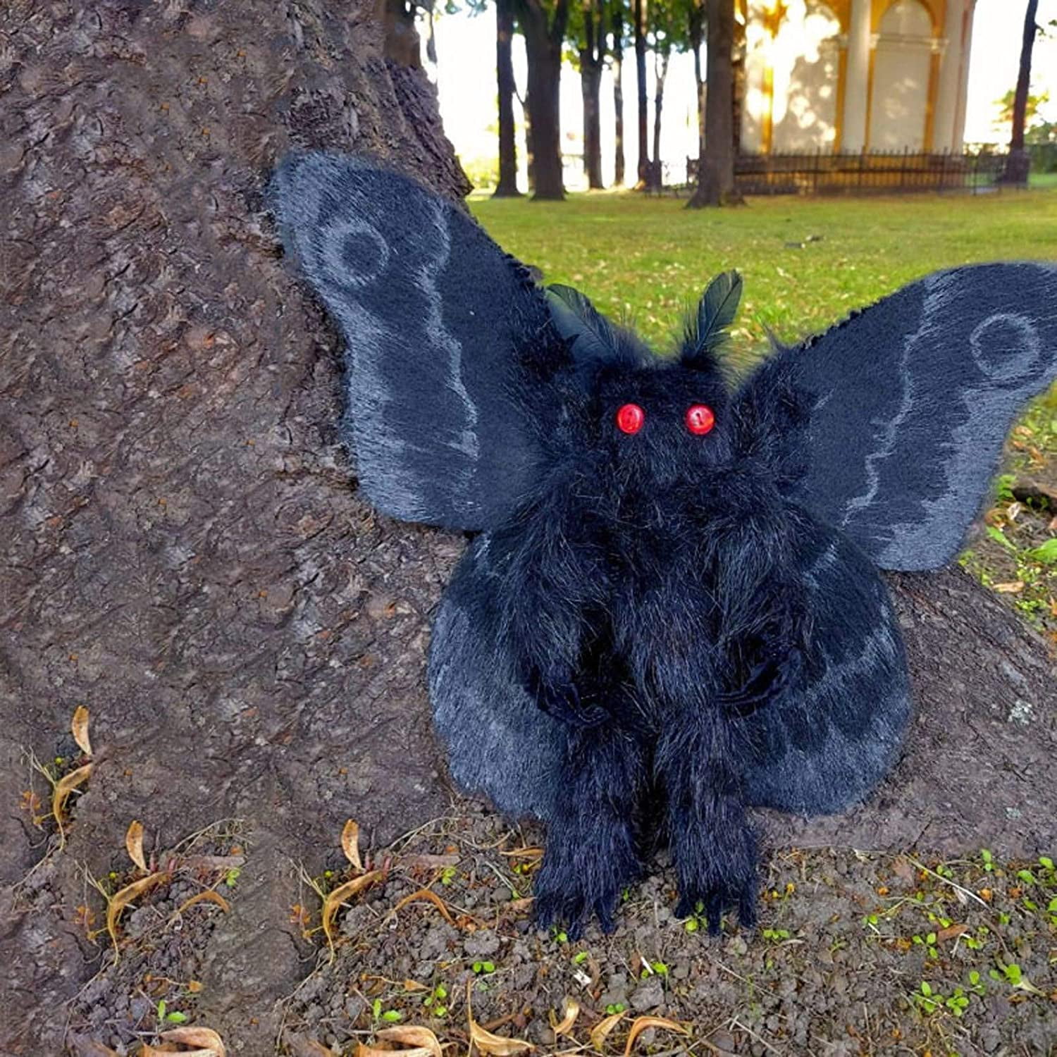 Gothic Mothman Plushie Toy Looking for A Love and Magical Home 2021 Novel Stuffed Animal Mothman Plush Toy Anime Kawaii Soft Pillow Backrest Waist Cushion Creative Home Ornament Decor Black Walmart