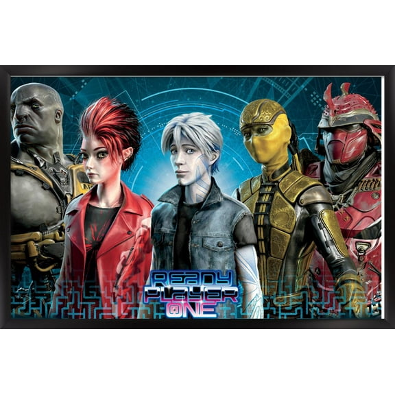 Ready Player One - Group Wall Poster, 22.375" x 34", Framed