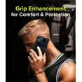 thumbnail image 3 of Fusion-X Compatible with iPhone 13 Case, Hard Back Heavy Duty Rugged Shockproof Bumper Cover - Camo Black, 3 of 8