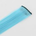 thumbnail image 3 of 12pcs Fashion Women's Hair Accessories Iron Snap Hair Clips with Nylon Hair Wigs Royal Blue 47cm, 3 of 4