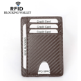 thumbnail image 1 of Mens RFID Blocking Leather Slim Wallet Money Clip Credit Card Slots Coin Holder, 1 of 1