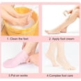 thumbnail image 5 of Silicone Socks - 1 Pair Foot Covers + 1 Pair Hand Masks - Foot Glove Set - Silicone - Soft - Hand and Foot Fleece Covers - Moisturizing Socks - Moisturizing - Hydrate your hands and feet - For dry, c, 5 of 5