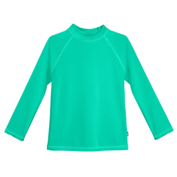 Girls UPF 50  Long Sleeve Rashguard | Aqua