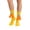 Yellow, variant on Cute Crew Socks for Women Colorful Slouch Mid Calf Socks Fun Novelty Socks Daily Wear Socks