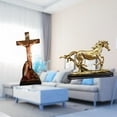 thumbnail image 2 of Horse Statue Animal Sculpture Collectible Figurine Durable Resin Material for Office Desk and Bookshelf Home Decor, 2 of 8