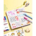 thumbnail image 3 of Juego de rotuladores de contorno de doble línea, rotuladores mágicos de Color metálico para arte, pintura, escritura, suministros escolares, 8/12/24 colores, 3 of 4