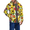 thumbnail image 2 of Honeii Tiger Swallowtail On Flowers Print Hoodies for Men, Pullover & Full Zip, Breathable Zip up Hoodie, Sweatshirt-3X-Large, 2 of 5